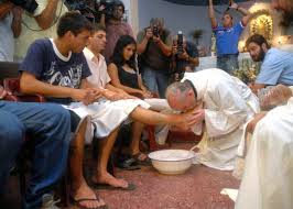 Washing of the feet 04 Pope Francis